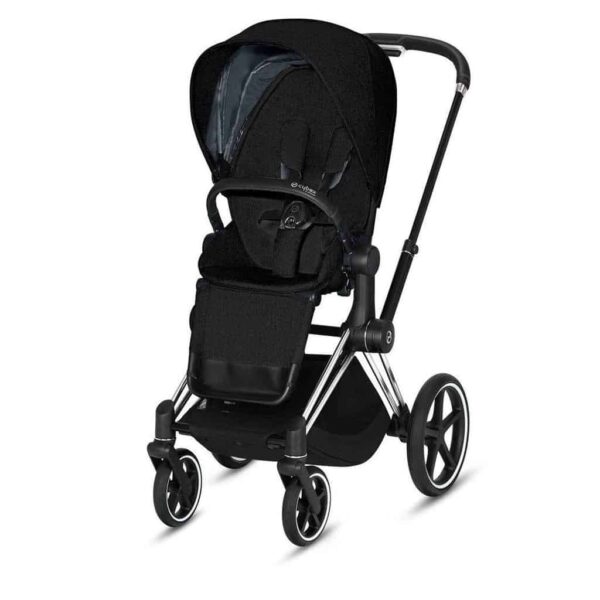 Travel Systems Cybex Priam Chrome chassis – deep black Pitter Patter Baby NI 6
