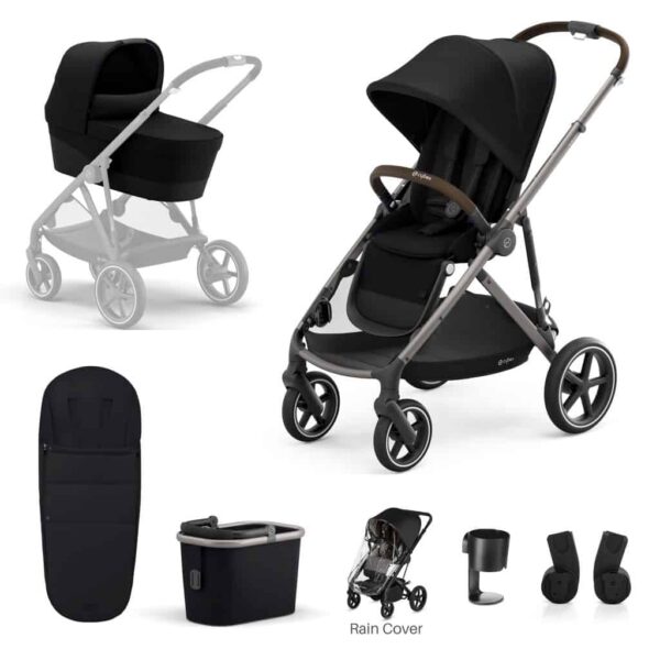 Travel Systems Cybex Gazelle S 7 Piece Bundle – Taupe Frame Pitter Patter Baby NI 7