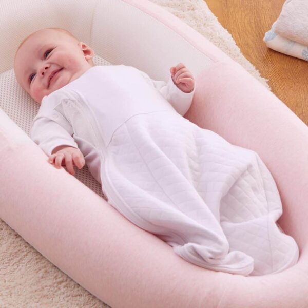Blankets & Sleeping Bags Swaddle to Sleep Bag – Soft White Pitter Patter Baby NI 5