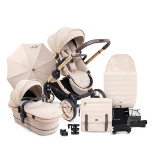 Peach 7 Pushchair and Carrycot - Complete Bundle Blonde Biscotti