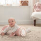 welcome to the world bunny tummy time roll pink