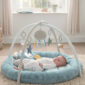welcome to the world under the sea playmat blue