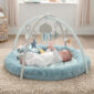 welcome to the world under the sea playmat blue