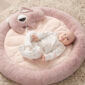 welcome to the world bunny playmat pink