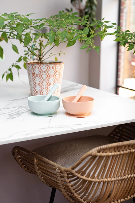 silicone suction bowl and spoon matching set (pack of 2) caefdfdcecdeefcfcaaadbbc