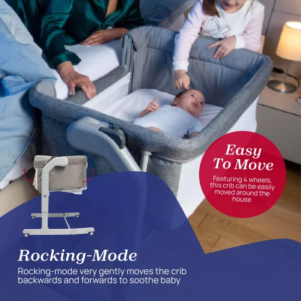 chicco next2me magic evo bedside crib in taupe evo tauoe