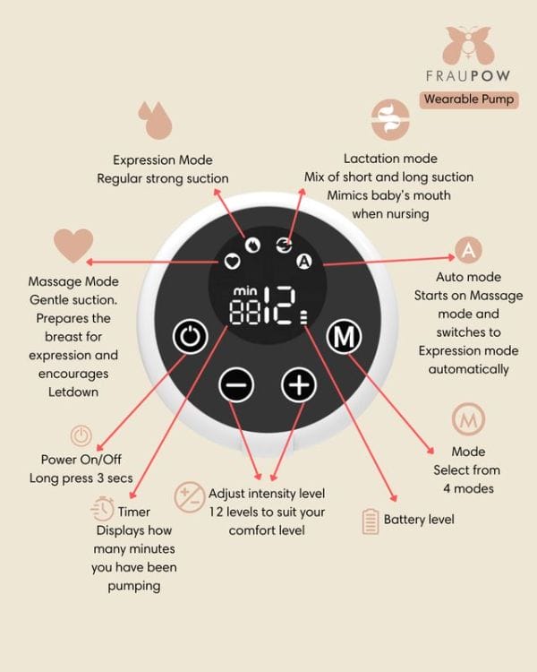 fraupow wearable breast pump nMrNZA